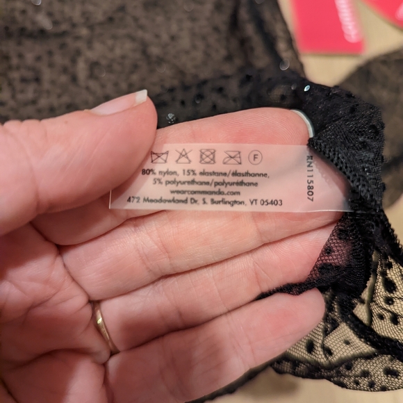 Sheer Black Long Sleeve Top with Sparkles - Picture 2 of 7